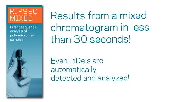 Pathogenomix Ripseq - Bacterial Identification using DNA sequence analysis - Sanger and NGS