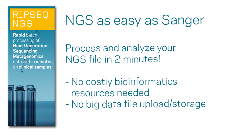 Pathogenomix Ripseq - Bacterial Identification using DNA sequence analysis - Sanger and NGS